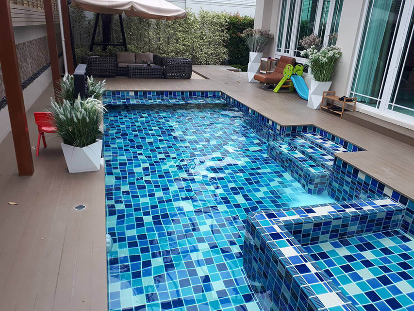 Tcp pool รับสร้างสระว่ายน้ำคอนกรีต บ้านคุณศิลา ลัดดาวัลย์ ราชพฤกษ์​